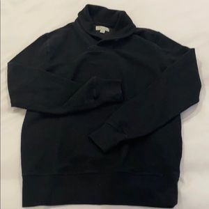 J crew men’s shawl collar black sweater xs